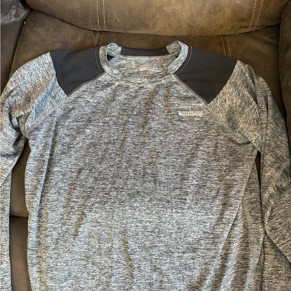 Hind Heather Gray Long Sleeve Top